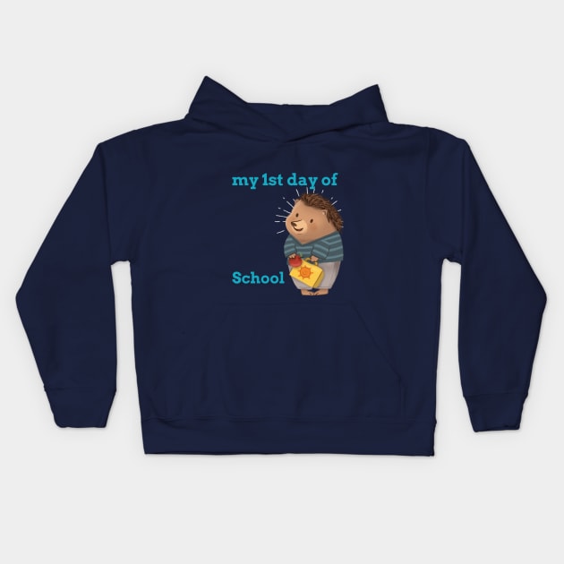 my 1st day at school Kids Hoodie by Zipora